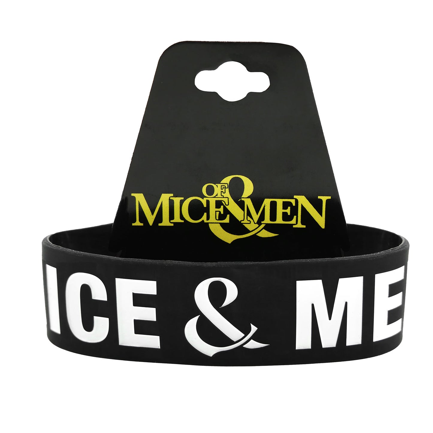Of Mice & Men Logo Rubber Bracelet Front