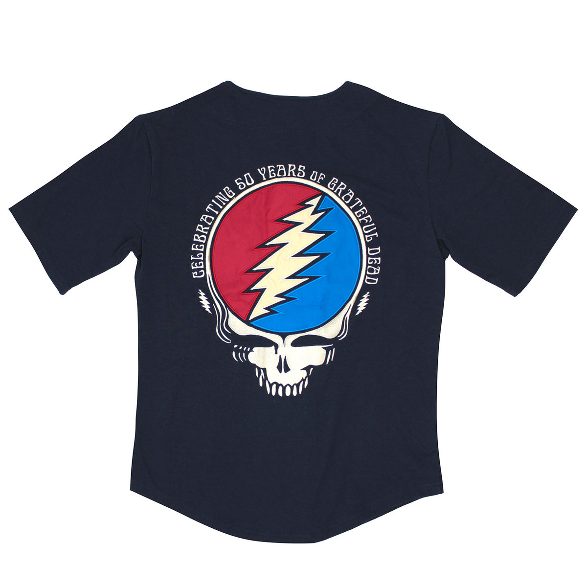 Grateful Dead Fare Thee Well 50 Authentic Baseball Jersey Back
