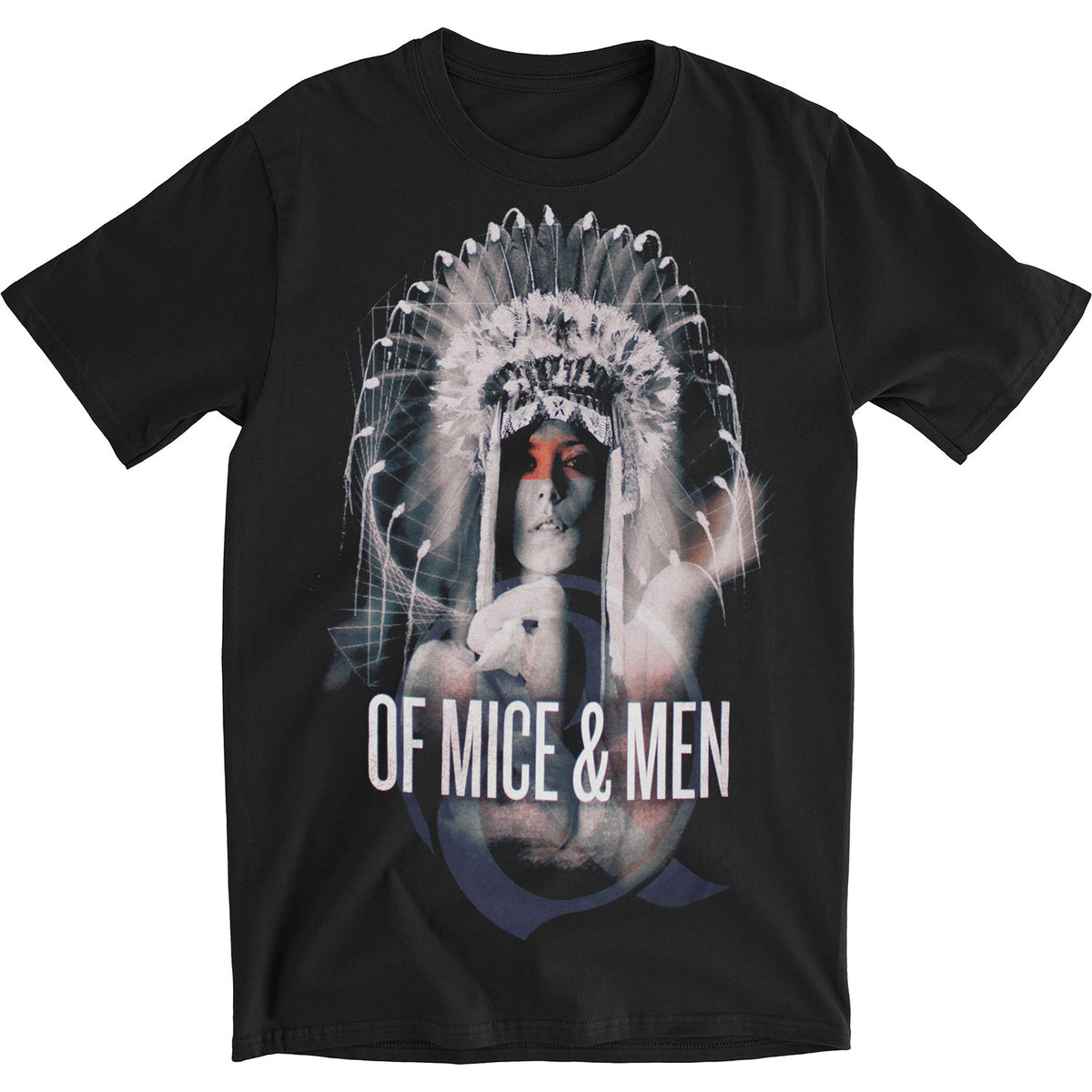 Of Mice & Men Headdress Girl T-shirt Front