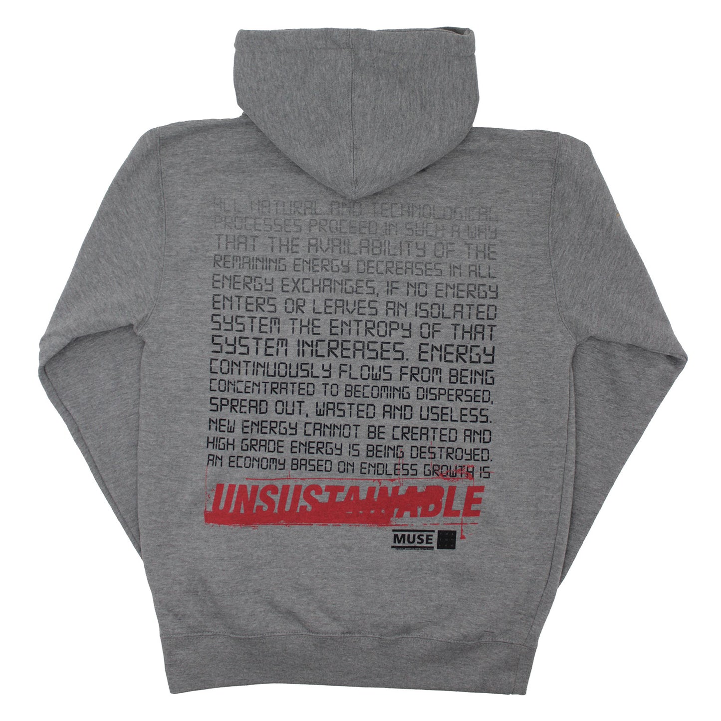 Unsustainable Zippered Hooded Sweatshirt