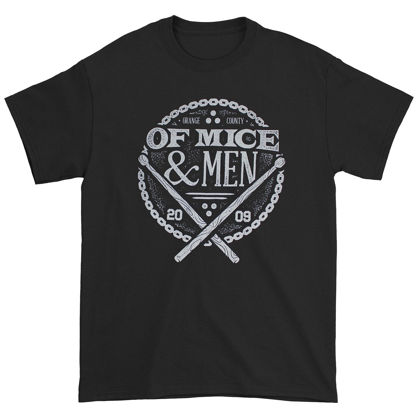 Of Mice & Men Orange County 2009 Logo T-shirt Front