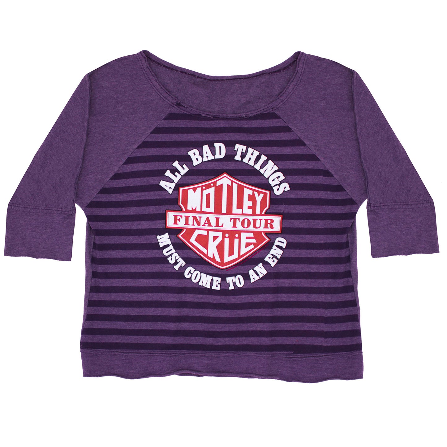 Motley Crue Final Tour All Bad Things Must Come To An End Junior Top Front