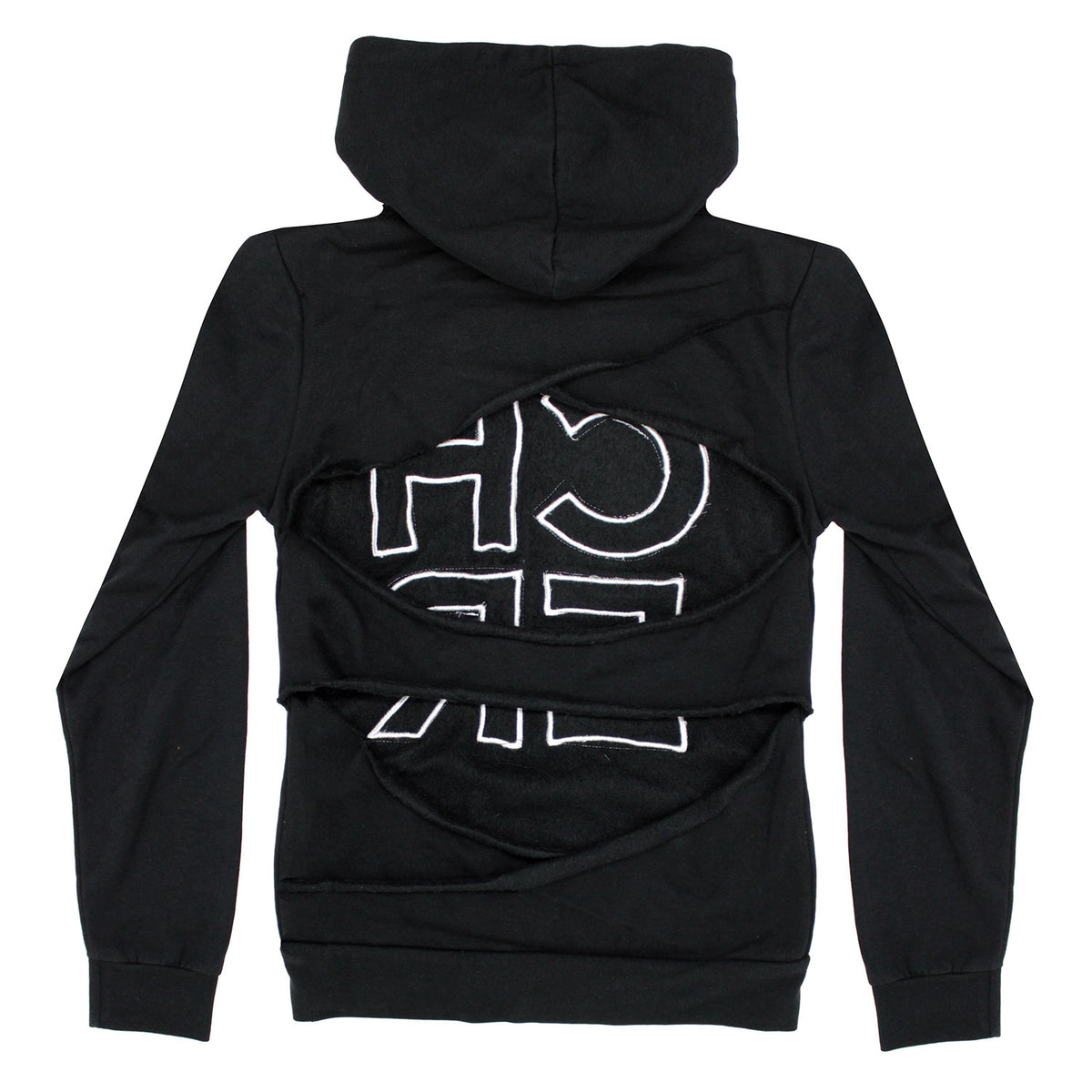 Cher Pink Lace Girls Jr Hooded Sweatshirt Back