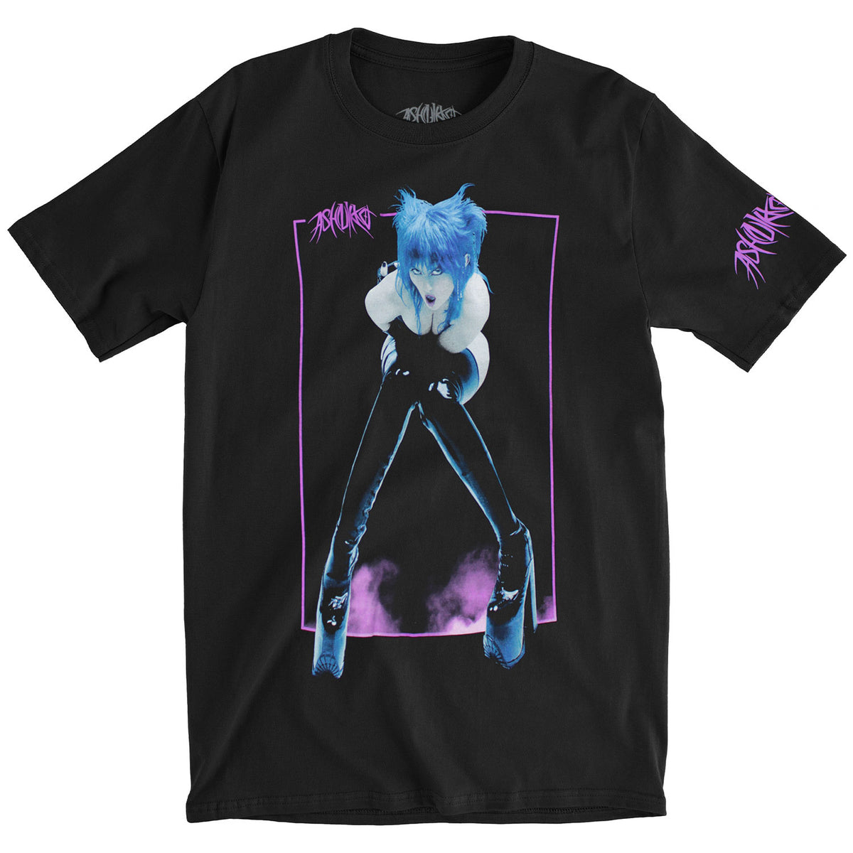 Ashnikko Purple Boxed Photo T-shirt Front