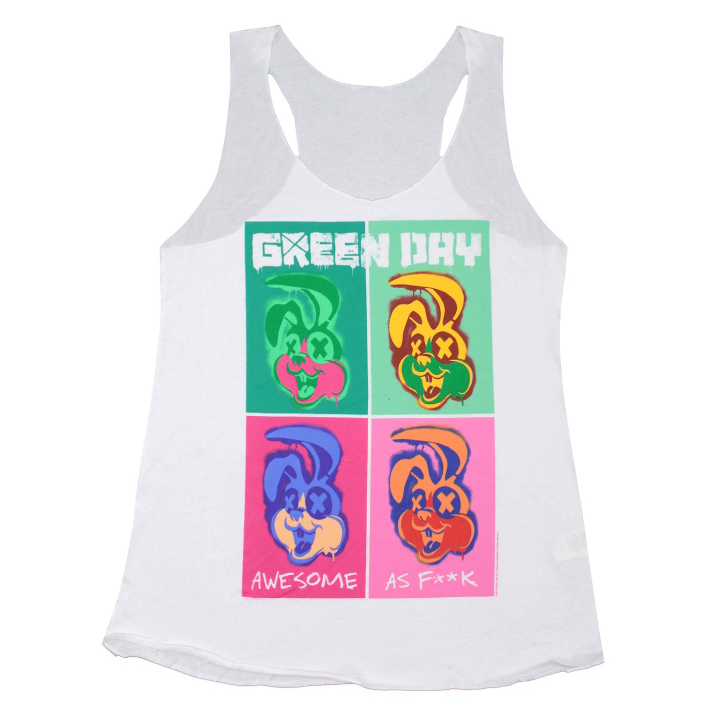 Green Day Awesome As F**k Womens Tank