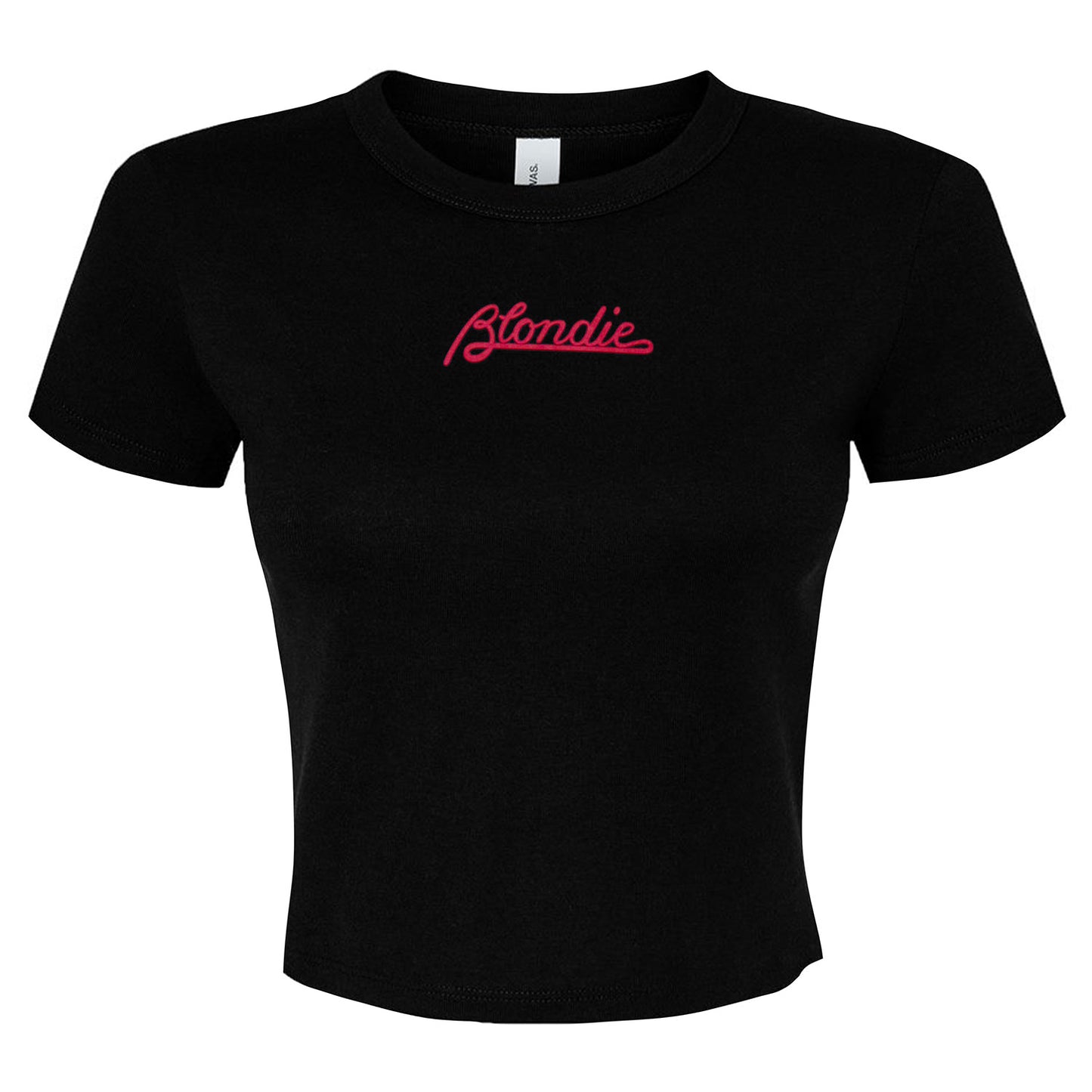 Blondie Red Underlined Logo Babydoll Junior Top Front