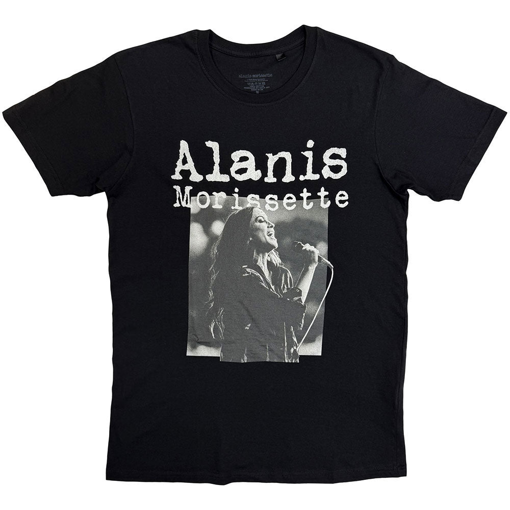 Alanis Morissette Singing Photo T-shirt Front