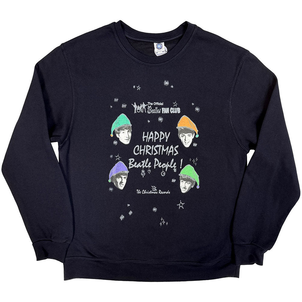 Beatles Happy Christmas Sweatshirt Front