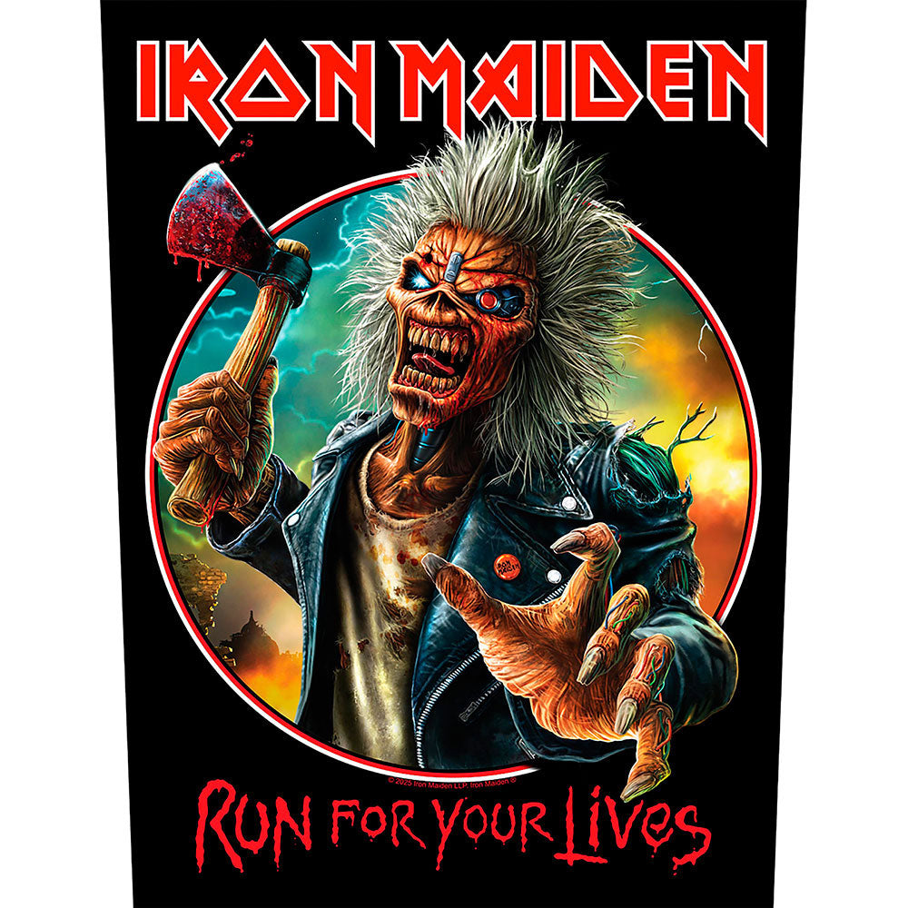 Iron Maiden Run For Your Lives Back Patch Front