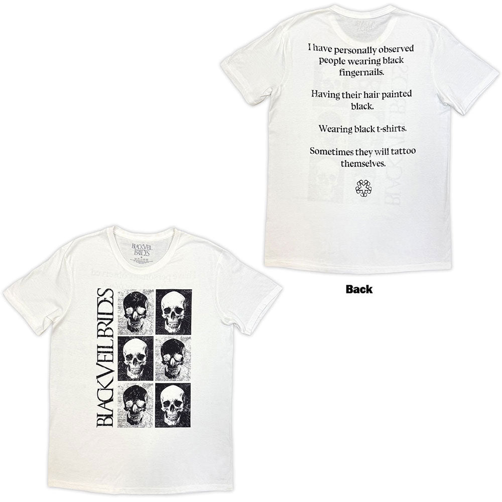 Black Veil Brides Skulls T-shirt Front