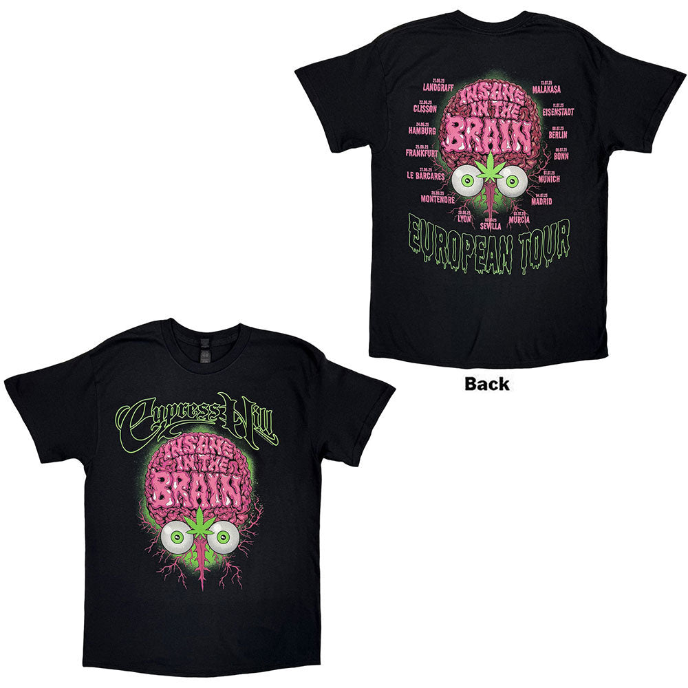Cypress Hill Insane In The Brain Eu Tour '25 T-shirt Front
