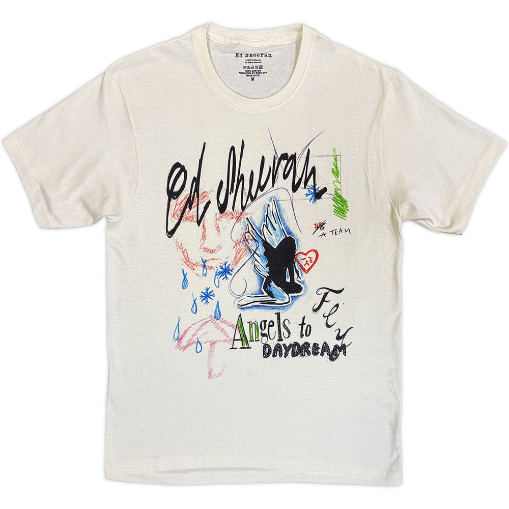 Ed Sheeran Angels To Daydream T-shirt Front