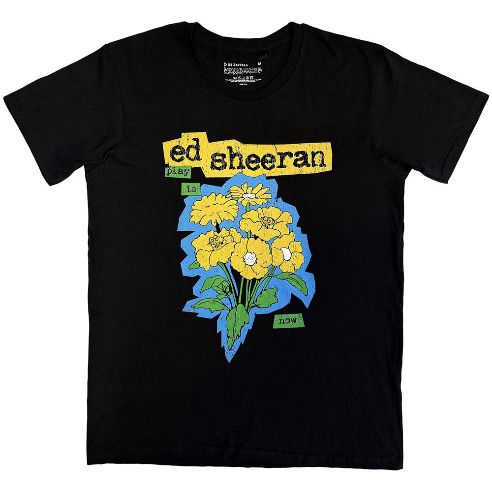 Ed Sheeran Play Flowers T-shirt Front