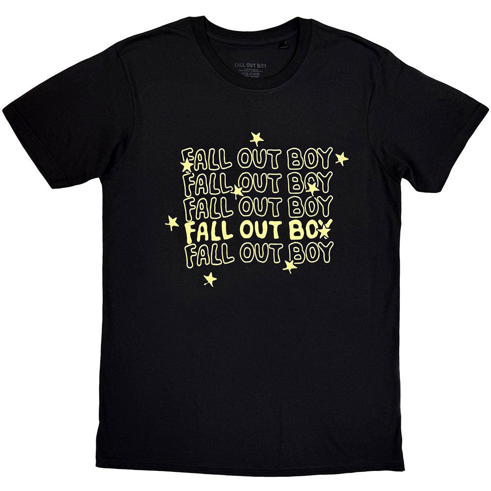 Fall Out Boy Logo Repeat T-shirt Front