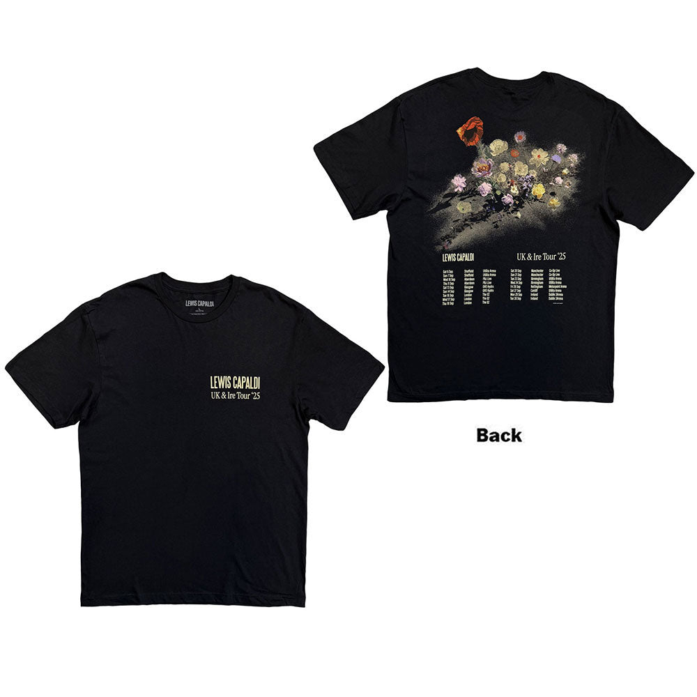 Lewis Capaldi Flowers Uk Tour '25 T-shirt Front