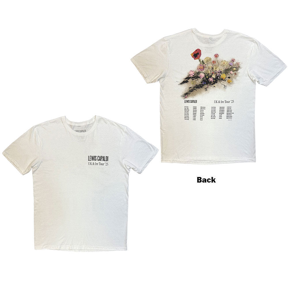 Lewis Capaldi Flowers Uk Tour '25 T-shirt Front