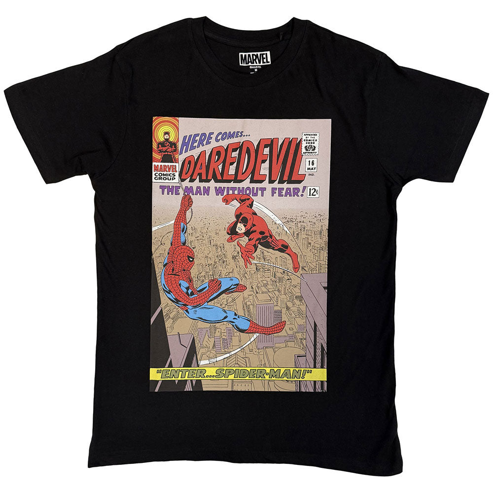 Marvel Comics Daredevil Enter Spider-man T-shirt Front