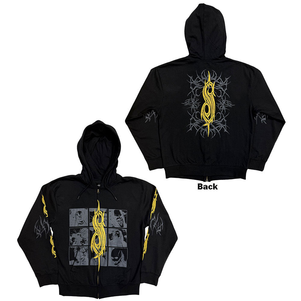 Slipknot The End, So Far Tribal-s Band Zippered Hooded Sweatshirt Front