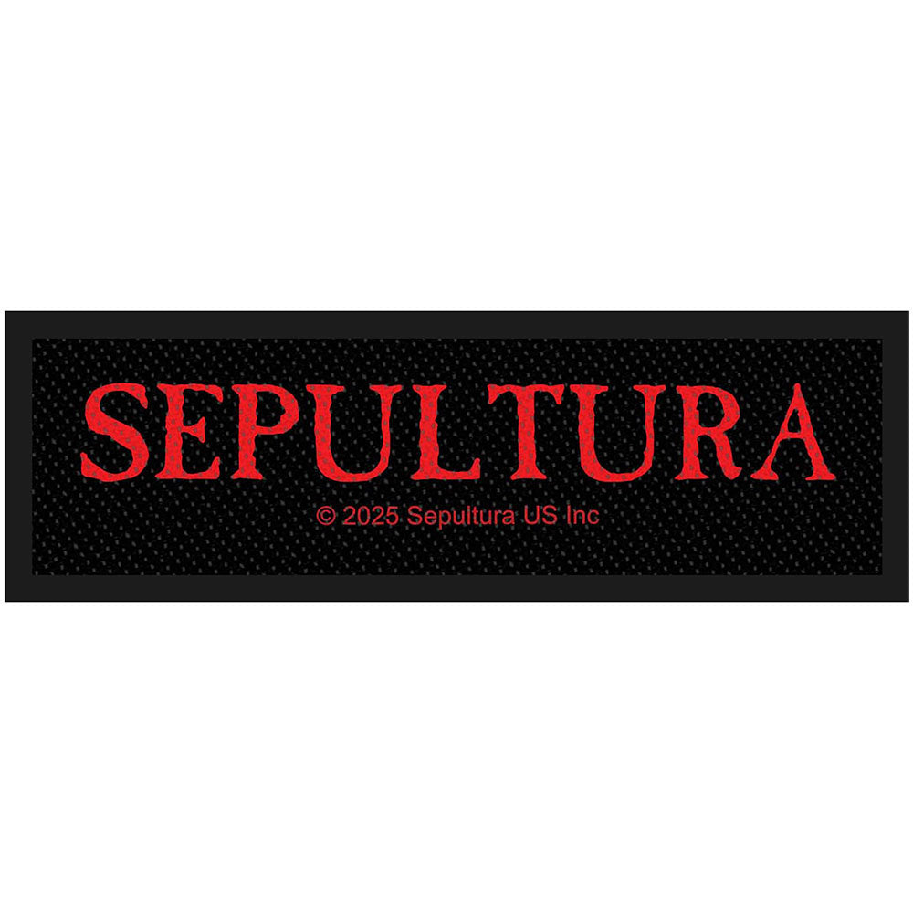 Sepultura Logo Woven Patch Front
