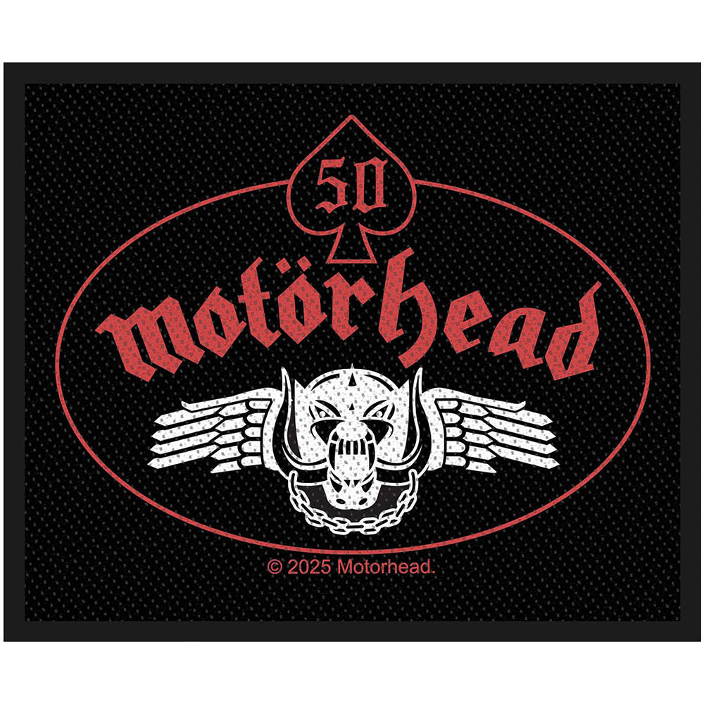 Motorhead Skull Wing Woven Patch Front
