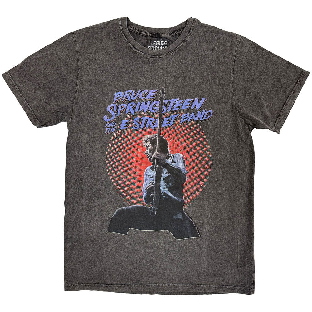 Bruce Springsteen Live Photo Stone Wash T-shirt Front