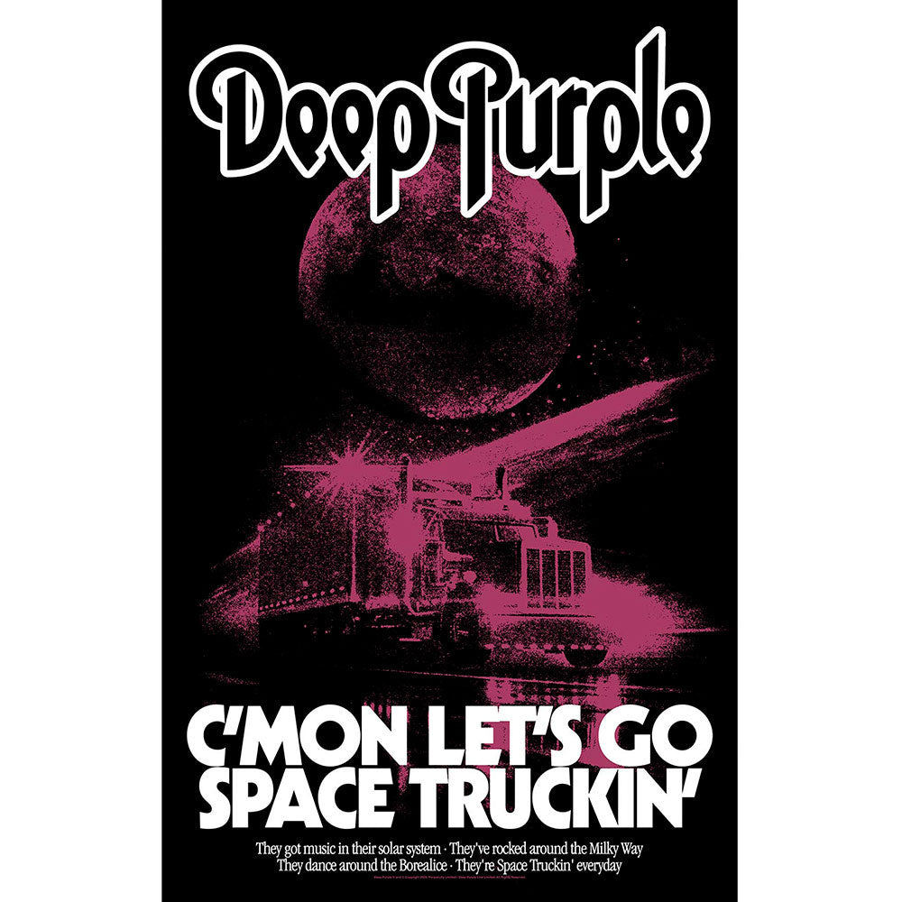 Space Truckin' Poster Flag