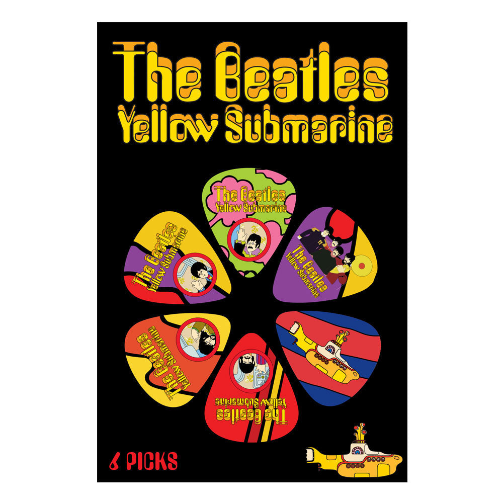 Beatles Yellow Submarine Multi 6-pack Guitar Pick