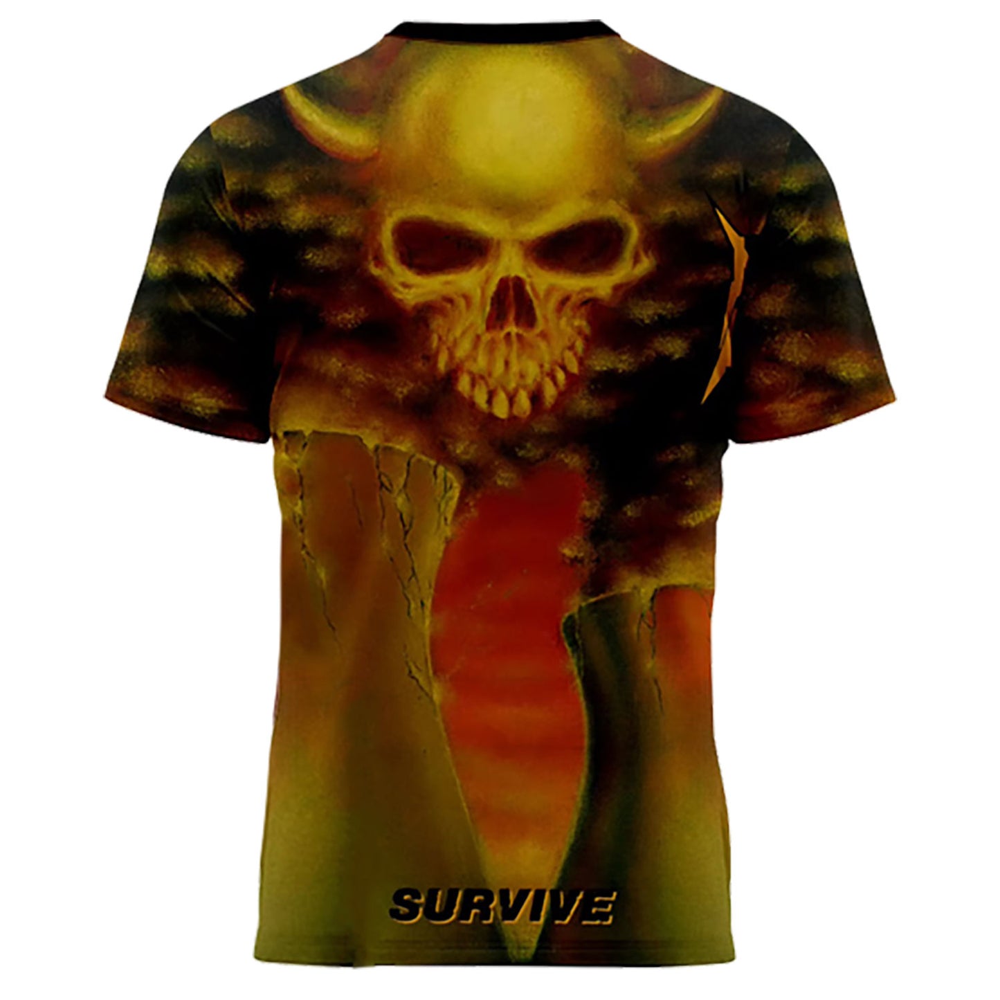 Nuclear Assault Survive All Over Sublimation T-shirt Back