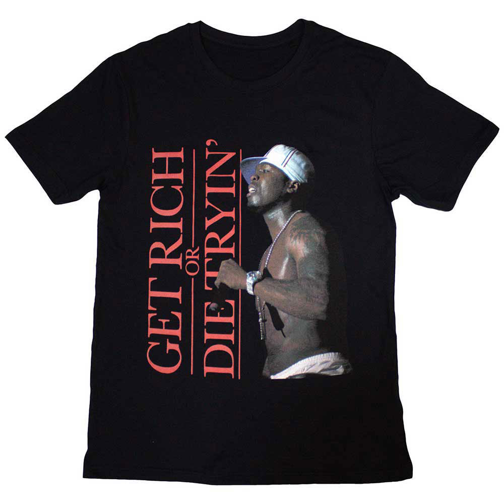 50 Cent Get Rich T-shirt Front