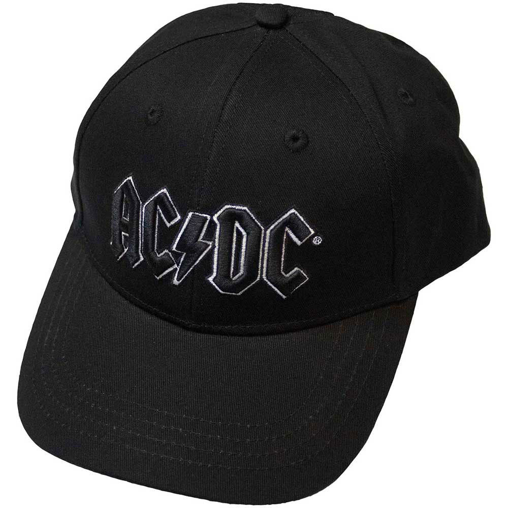 AC/DC Black Logo Baseball Cap Front