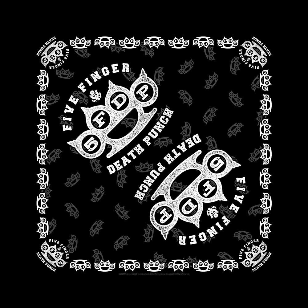 Five Finger Death Punch Knuckles Bandana Front