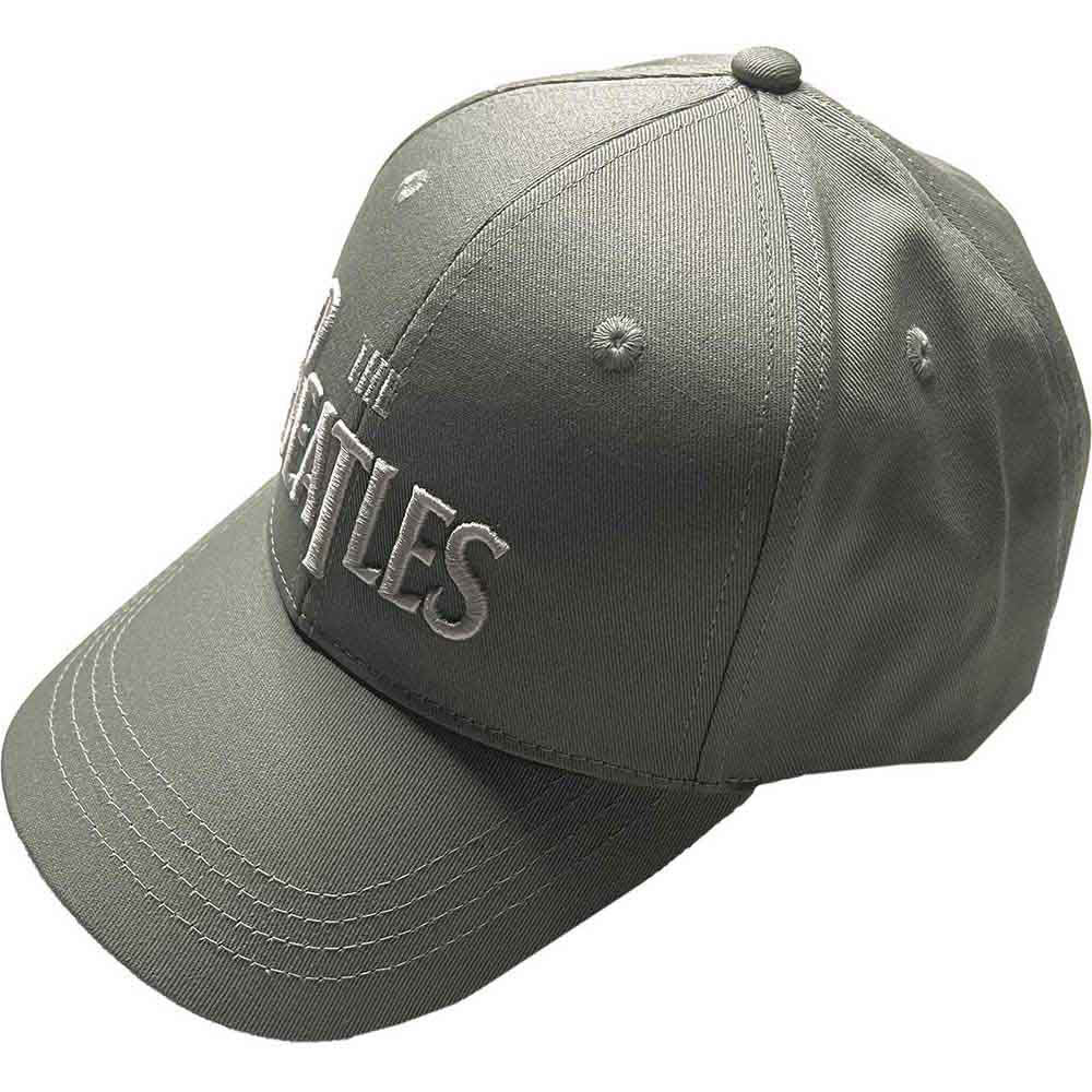 Beatles White Drop T Logo Baseball Cap Front