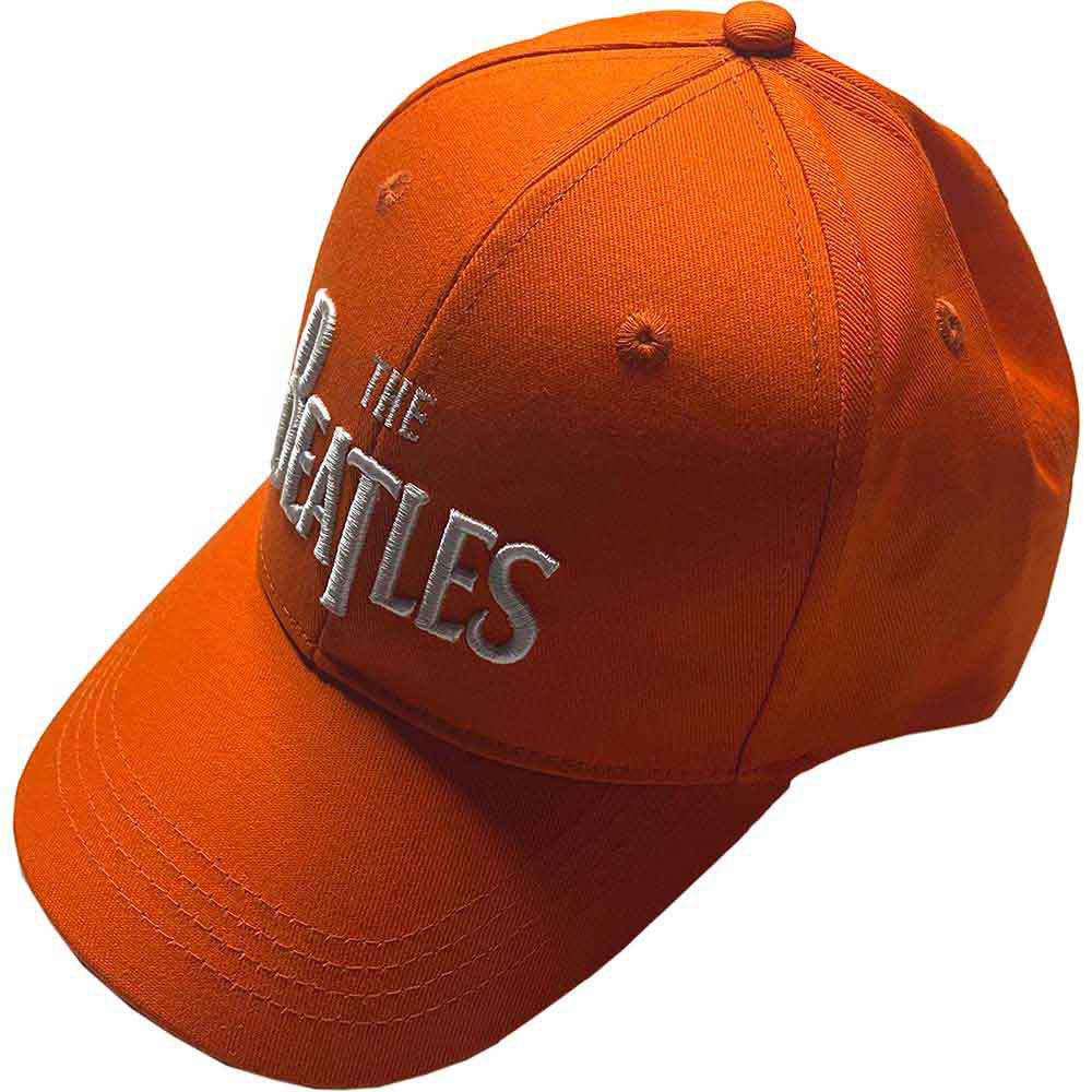 Beatles White Drop T Logo Baseball Cap Front