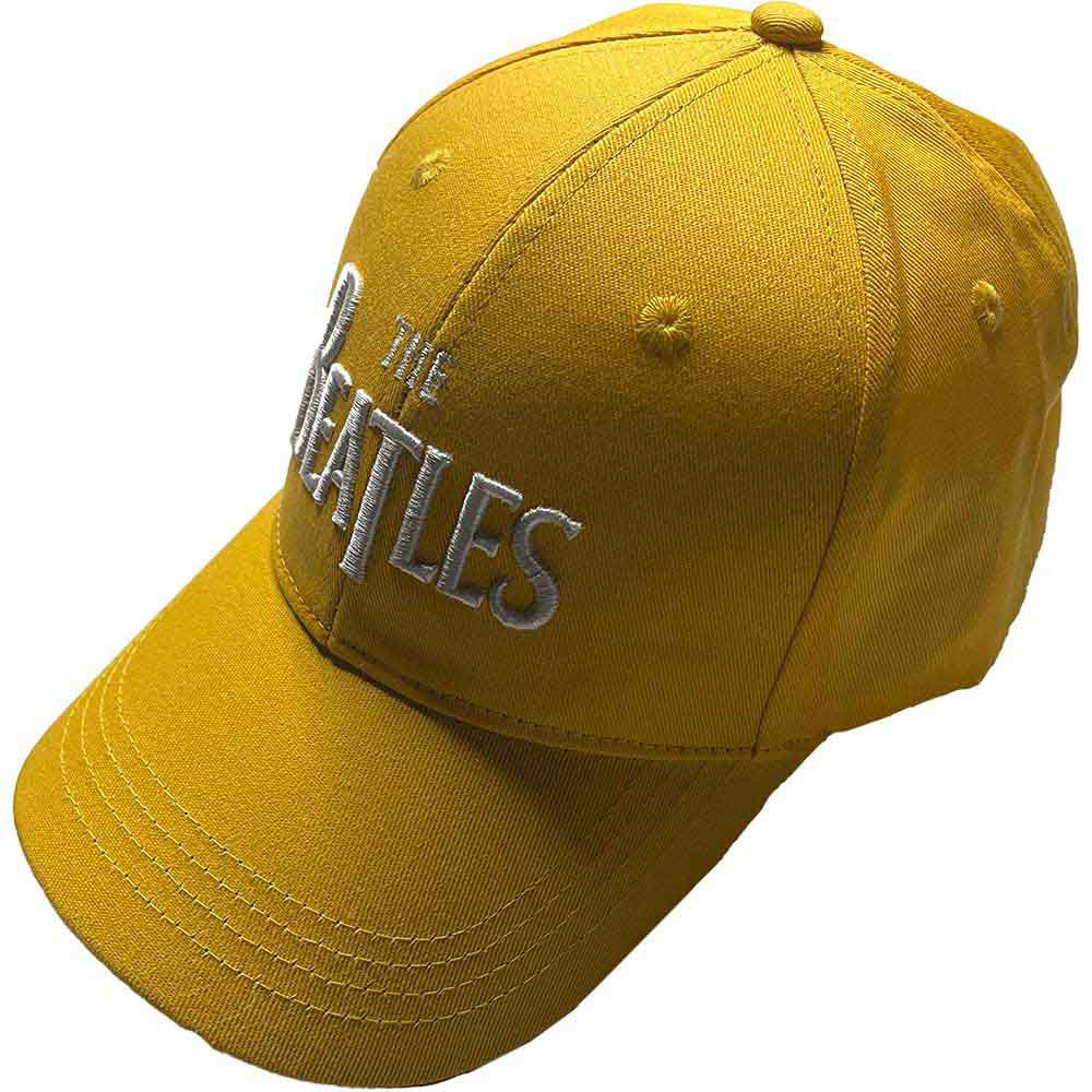 Beatles White Drop T Logo Baseball Cap Front
