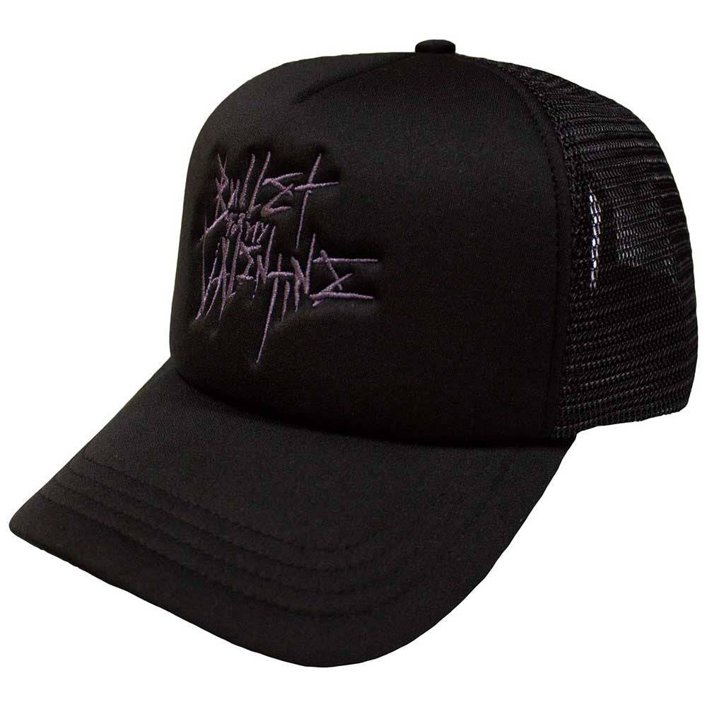 Bullet For My Valentine Purple Logo Trucker Cap Front