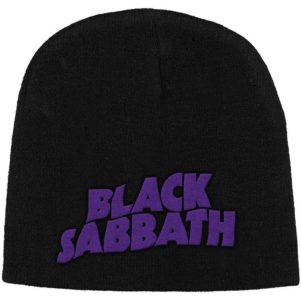 Black Sabbath Purple Logo Beanie Front