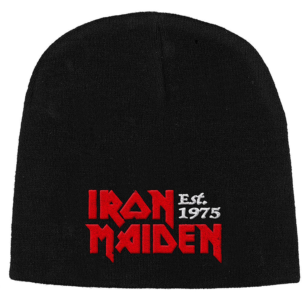 Iron Maiden Est 1975 Beanie Front