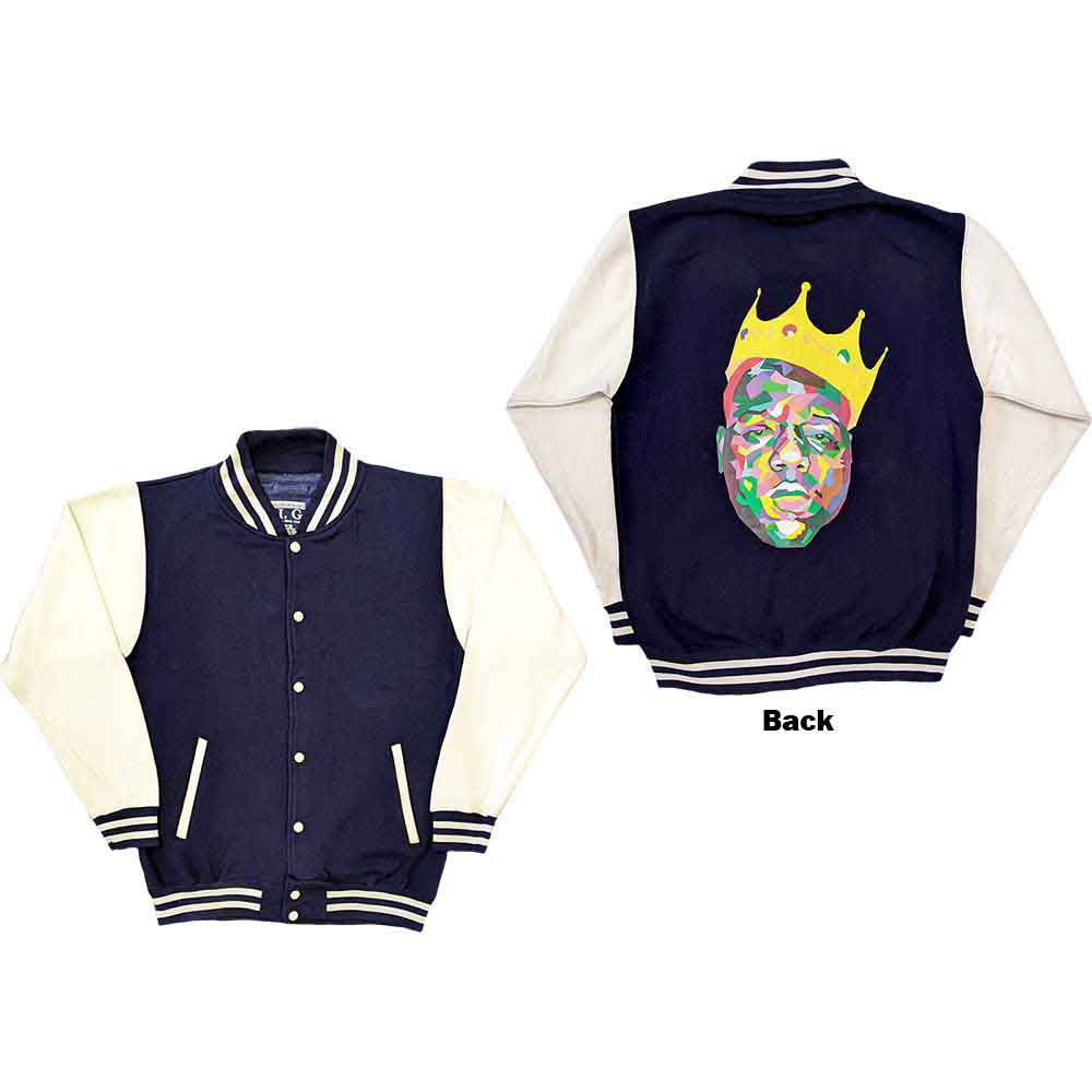 Notorious B.I.G. Crown Varsity Jacket Front