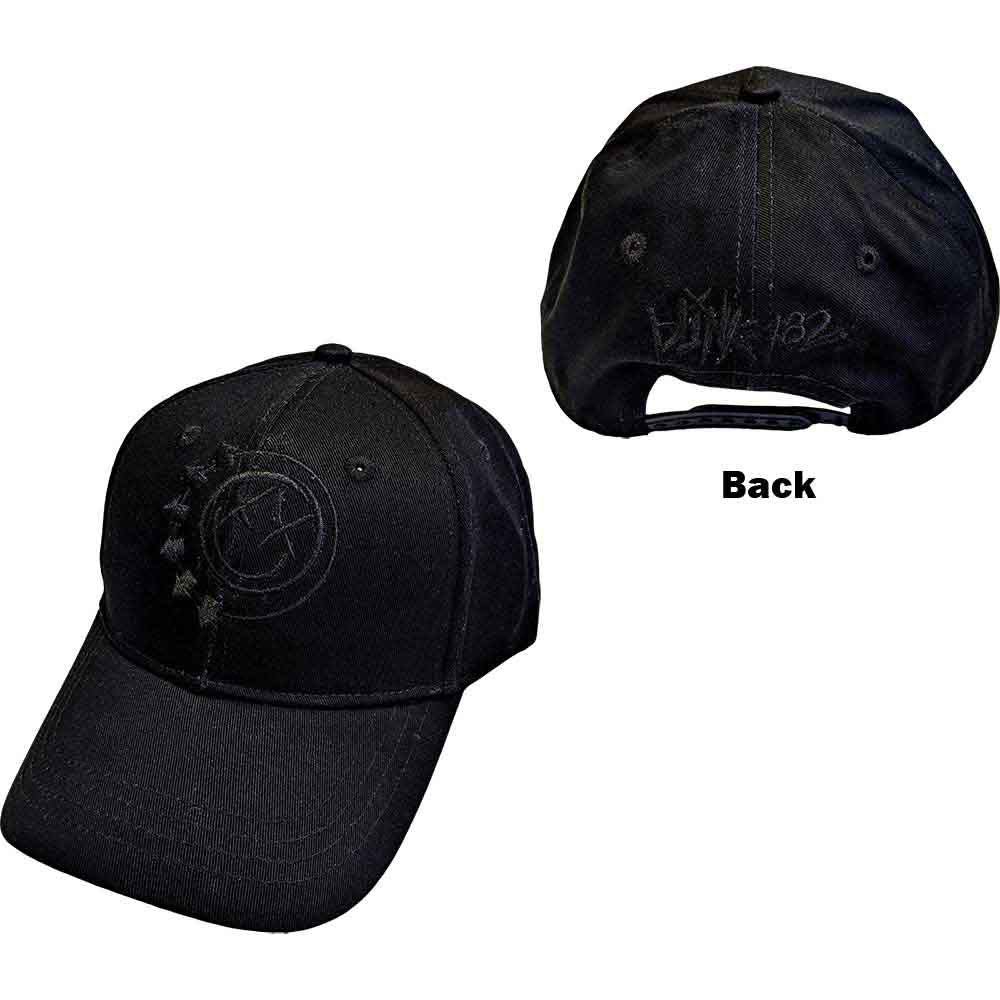 Blink 182 Black Six Arrow Smile Baseball Cap Front