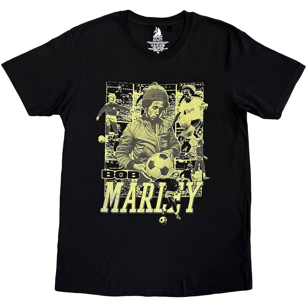 Bob Marley Football Collage T-shirt Front