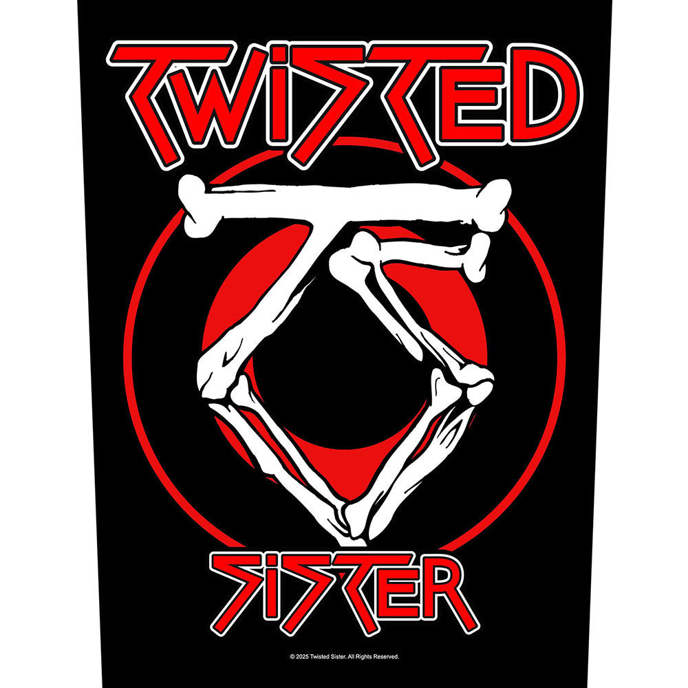 Twisted Sister Circular Logo Back Patch Front