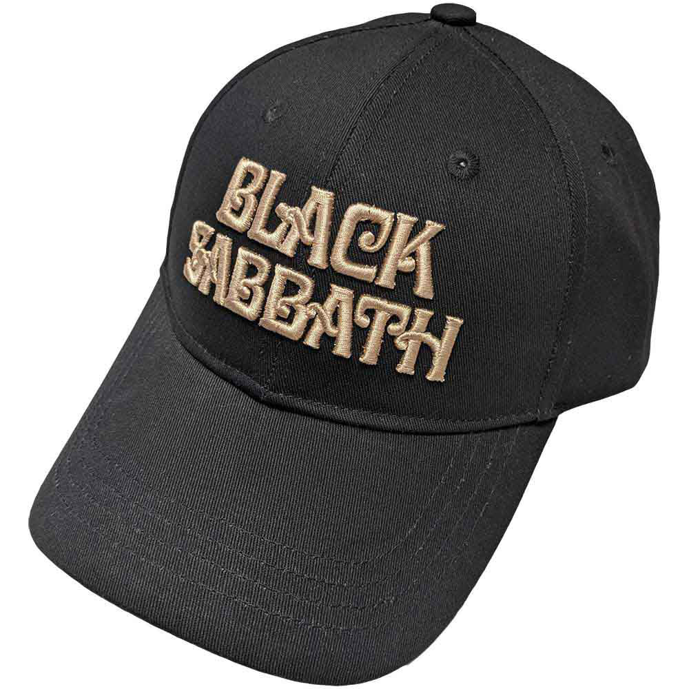 Black Sabbath Text Logo Baseball Cap Front