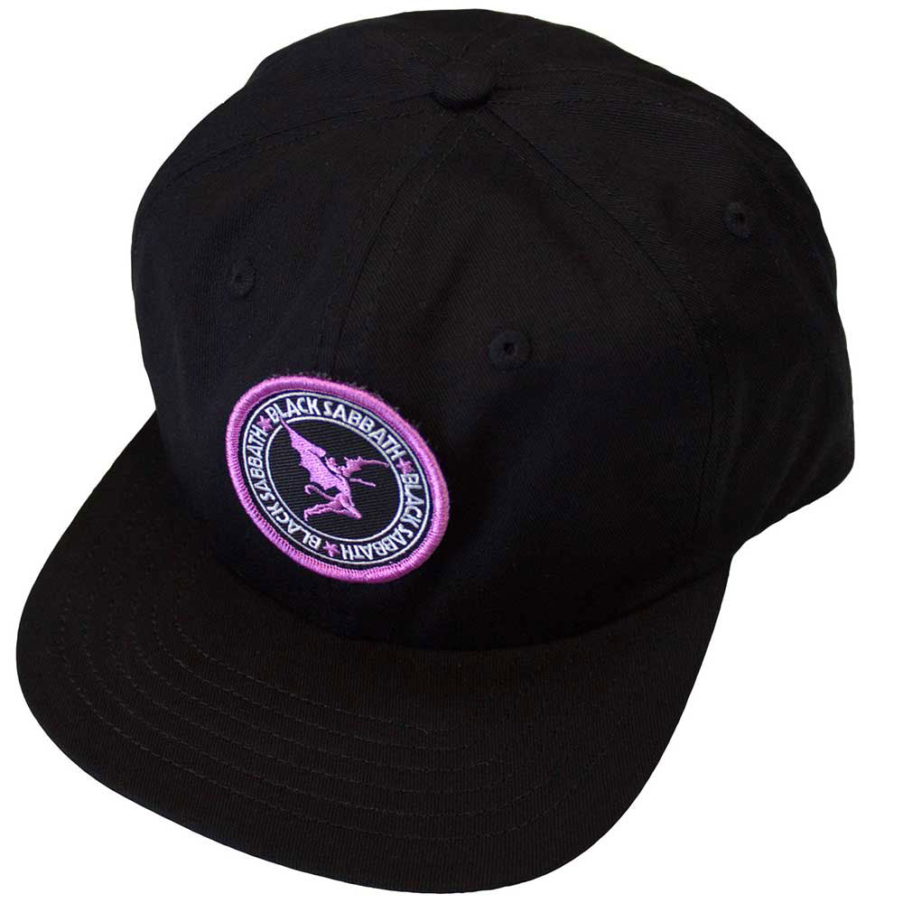 Black Sabbath Purple Daemon Emblem Baseball Cap Front