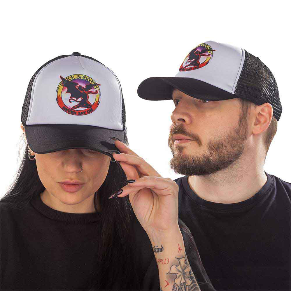 Black Sabbath Never Say Die Trucker Cap Front