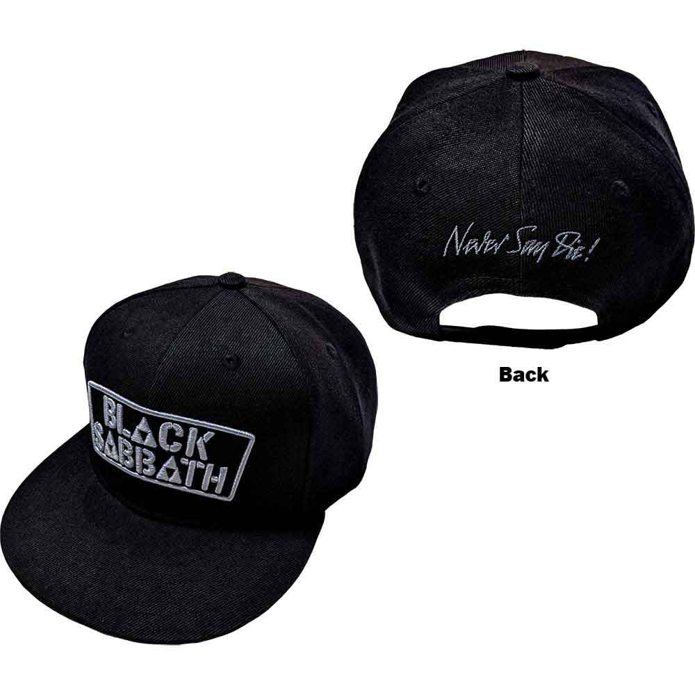 Black Sabbath Never Say Die Baseball Cap Front