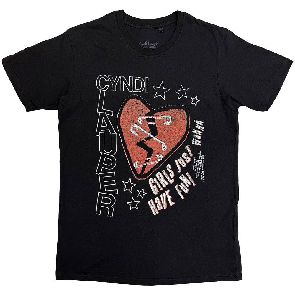 Cyndi Lauper Heart T-shirt Front