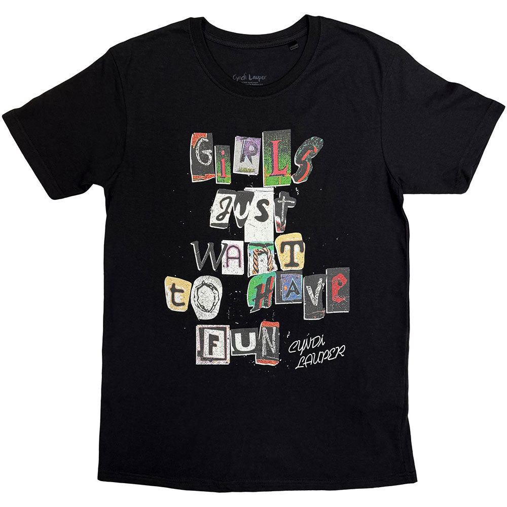 Cyndi Lauper Gjwthf Cut Outs T-shirt Front
