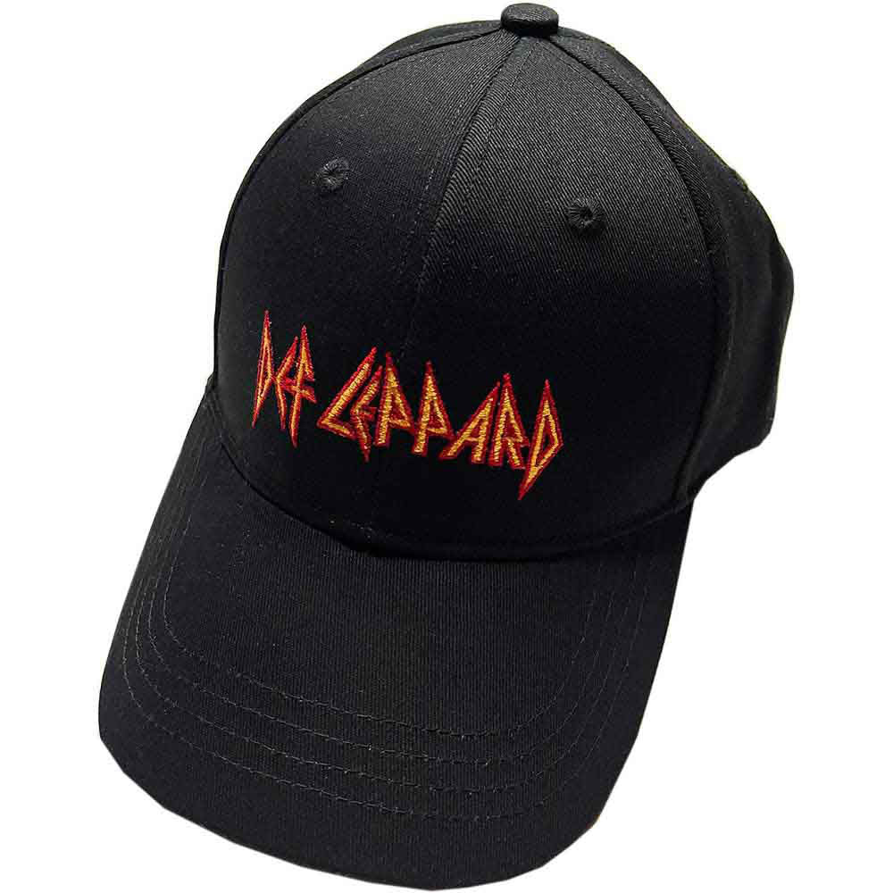 Def Leppard Text Logo Baseball Cap Front