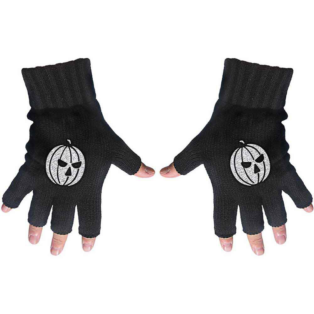 Helloween Pumpkin Knit Gloves Front