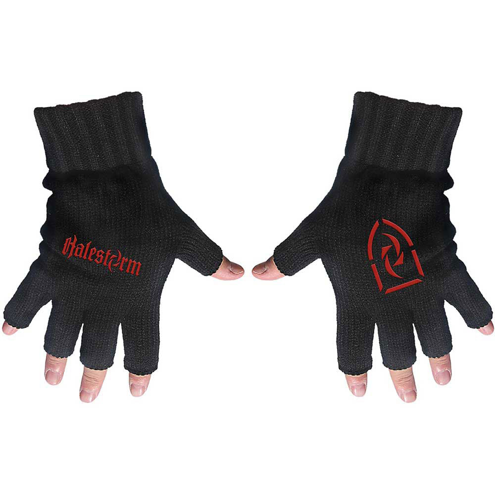 Halestorm Logo Knit Gloves Front